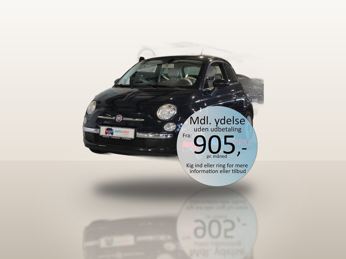 Fiat 500 0,9 TwinAir Lounge Start & Stop 85HK 3d